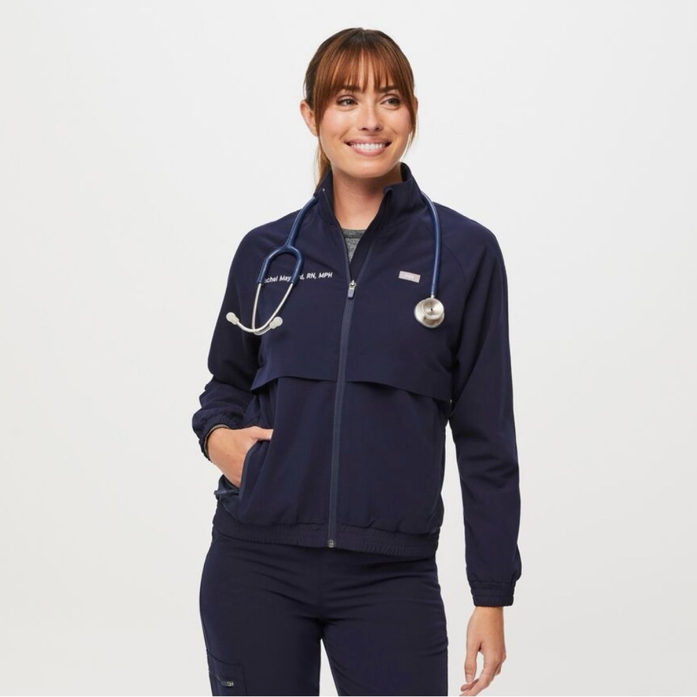 ✨💙SOLD💙BRAND NEW IN PLASTIC WRAP WITH TAGS✨ FIGS NANY ZIP UP JACKET